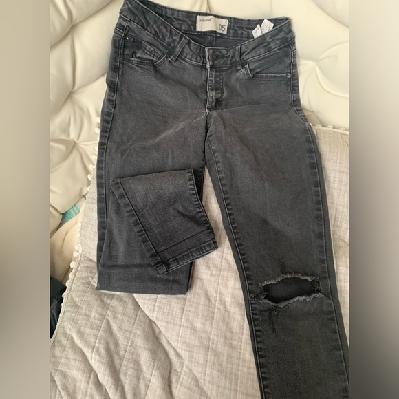 Washed Black Skinny Jeans - Picture 4 of 5